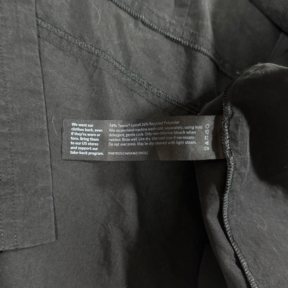 Eileen Fisher Lyocell Cardigan Crop Tencel Black Jacket‎ Size Large - Picture 4 of 7